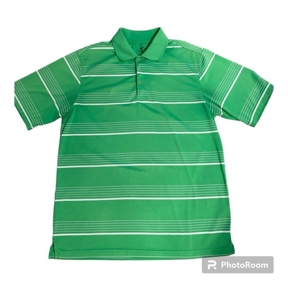 Slazenger Polo Size Medium Lime Green Golf Shirt